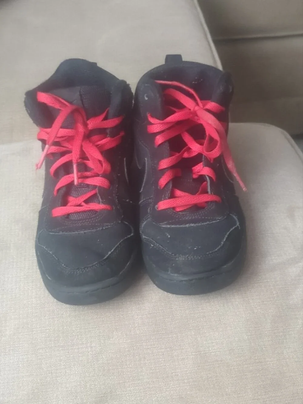 Kids Black High-Top Nikes